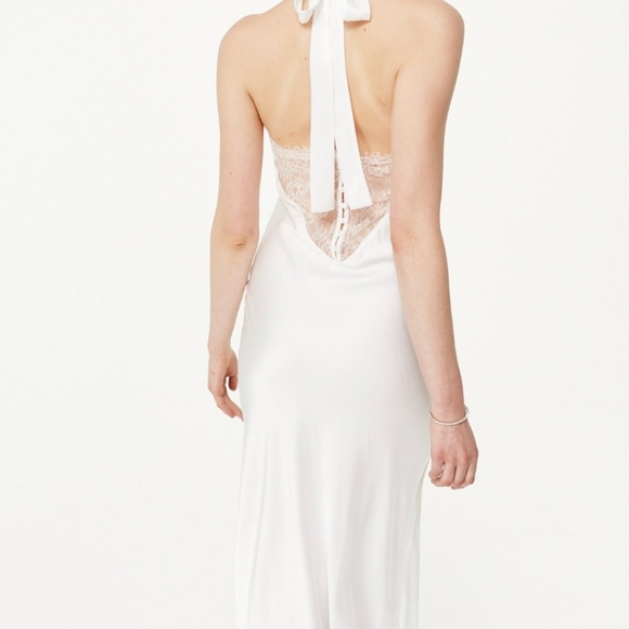 NWT CamiNYC Elsa Dress Halter White Large - Picture 2 of 4